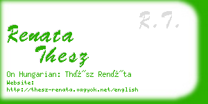renata thesz business card